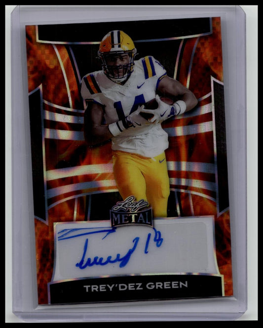 2025 Leaf Metal Football - Auto - Autograph - Trey'Dez Green #'d 1/1 (LSU)