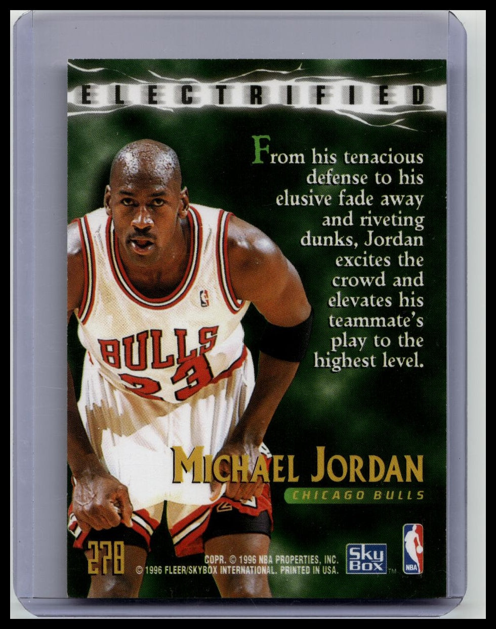 1996 Fleer Skybox Electrified Michael Jordan #278
