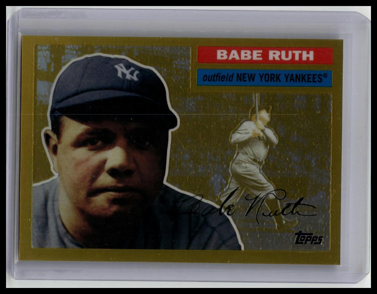 2010 Topps Chrome Ruth Gold Refractors Babe Ruth #2 HOF