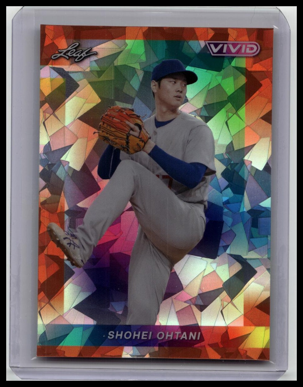 2023 Leaf Vivid Shohei Ohtani Cracked Ice #'d 2/3