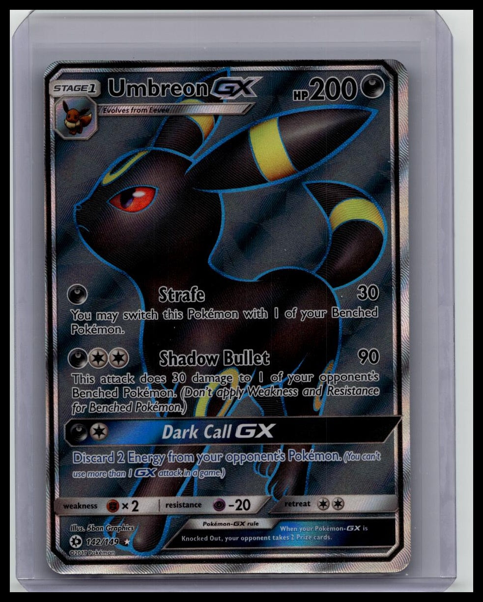Pokemon Sun & Moon Umbreon GX Full Art 142/149