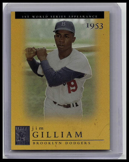 2003 Topps Tribute World Series Gold Jim Gilliam #049/100 *DODGERS*