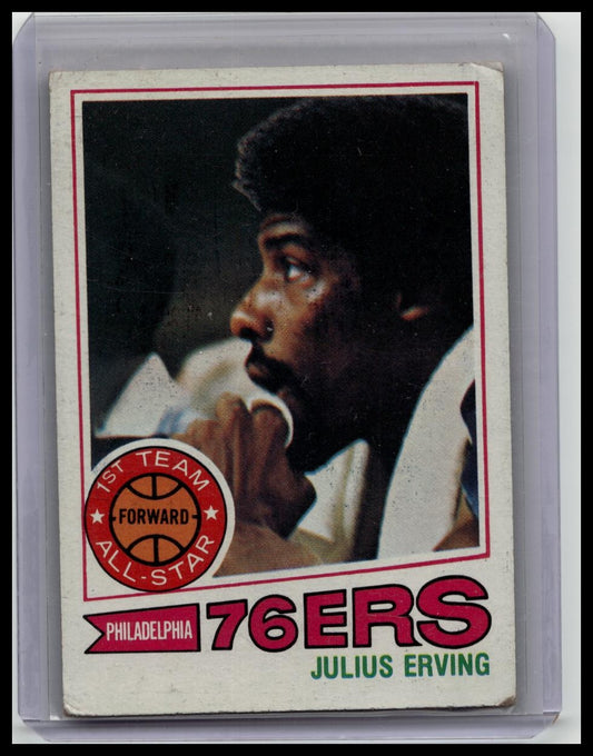 1977-78 Topps #100 Julius Erving Philadelphia 76ers