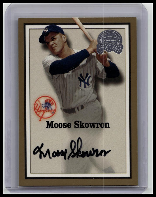 2000 Fleer Greats of the Game Bill Moose Skowron Autograph Auto Yankees