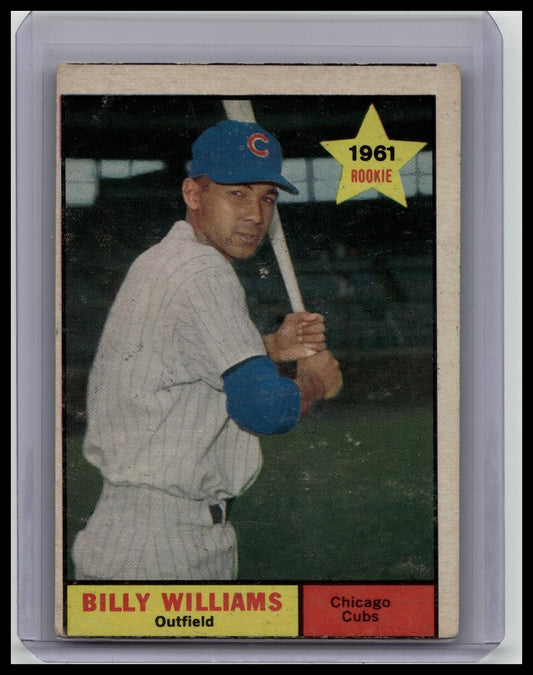 1961 TOPPS BILLY WILLIAMS #141 RC ROOKIE CHICAGO CUBS