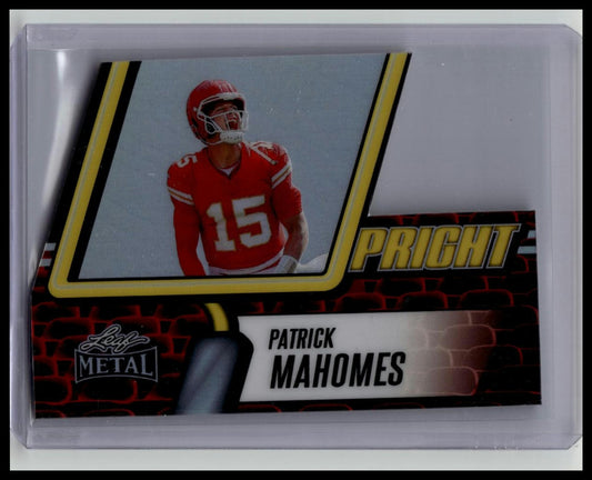 Patrick Mahomes 2025 Leaf Metal Uprights Die Cut SSP /10