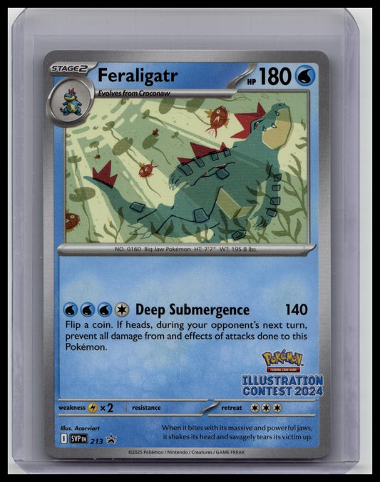 Pokemon Day 2025 Promos Feraligatr Illustration Contest 2024 Promo #213