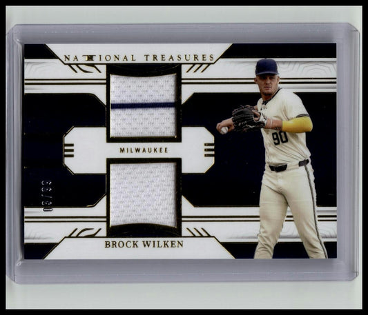 BROCK WILKEN 2024 NATIONAL TREASURES DUAL PATCH MILWAUKEE /99