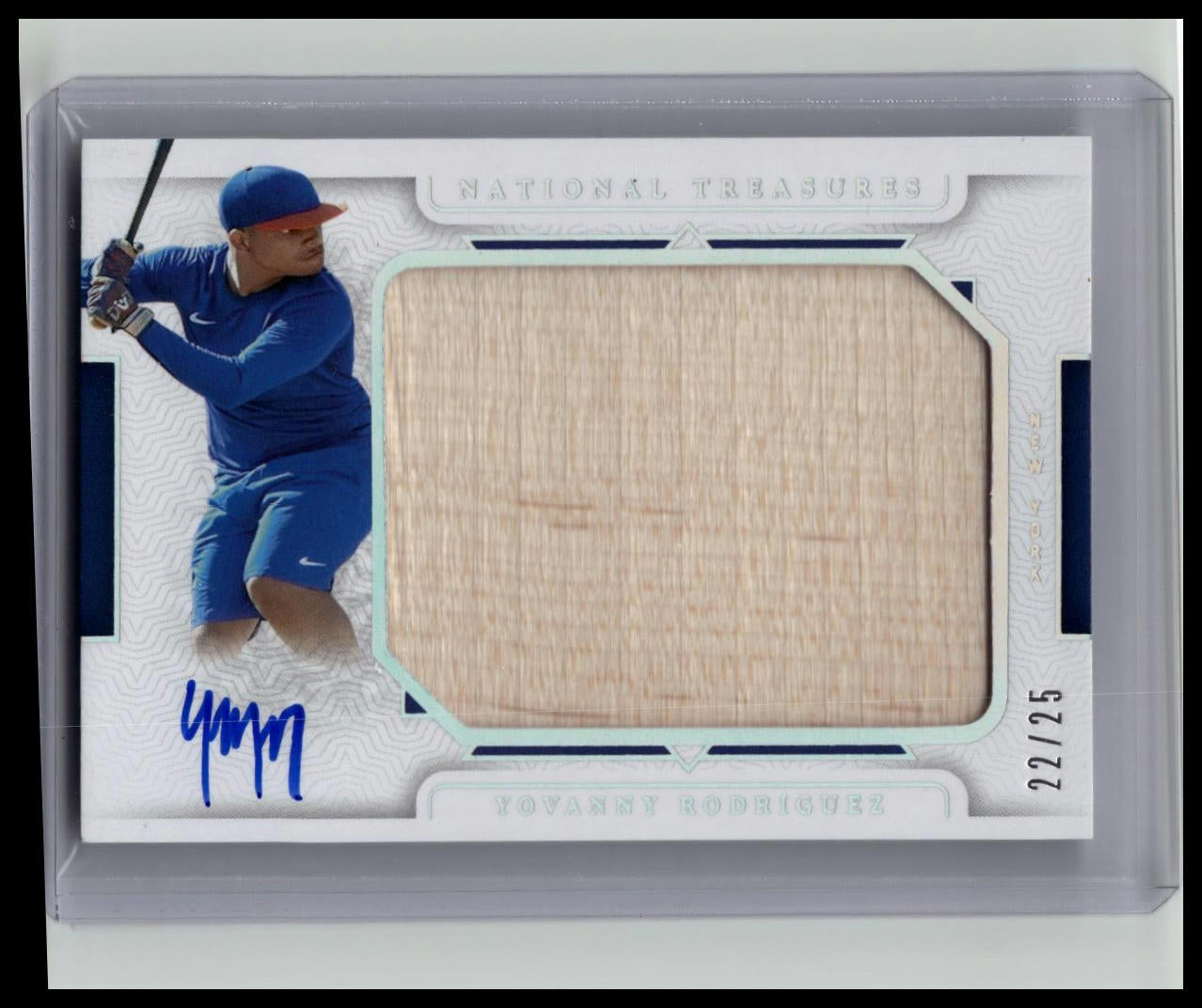 2024 National Treasures Jumbo Lumber 22/25 Yovanny Rodriguez #JLS-YR Auto