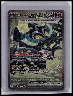 Pokemon Twilight Masquerade Cornerstone Mask Ogerpon ex 215/167 SIR Secret Rare