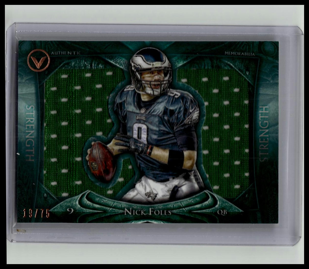 2014 Topps Valor Nick Foles Dual Jersey Jumbo Relic /75 VJR-NF