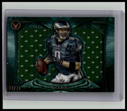 2014 Topps Valor Nick Foles Dual Jersey Jumbo Relic /75 VJR-NF
