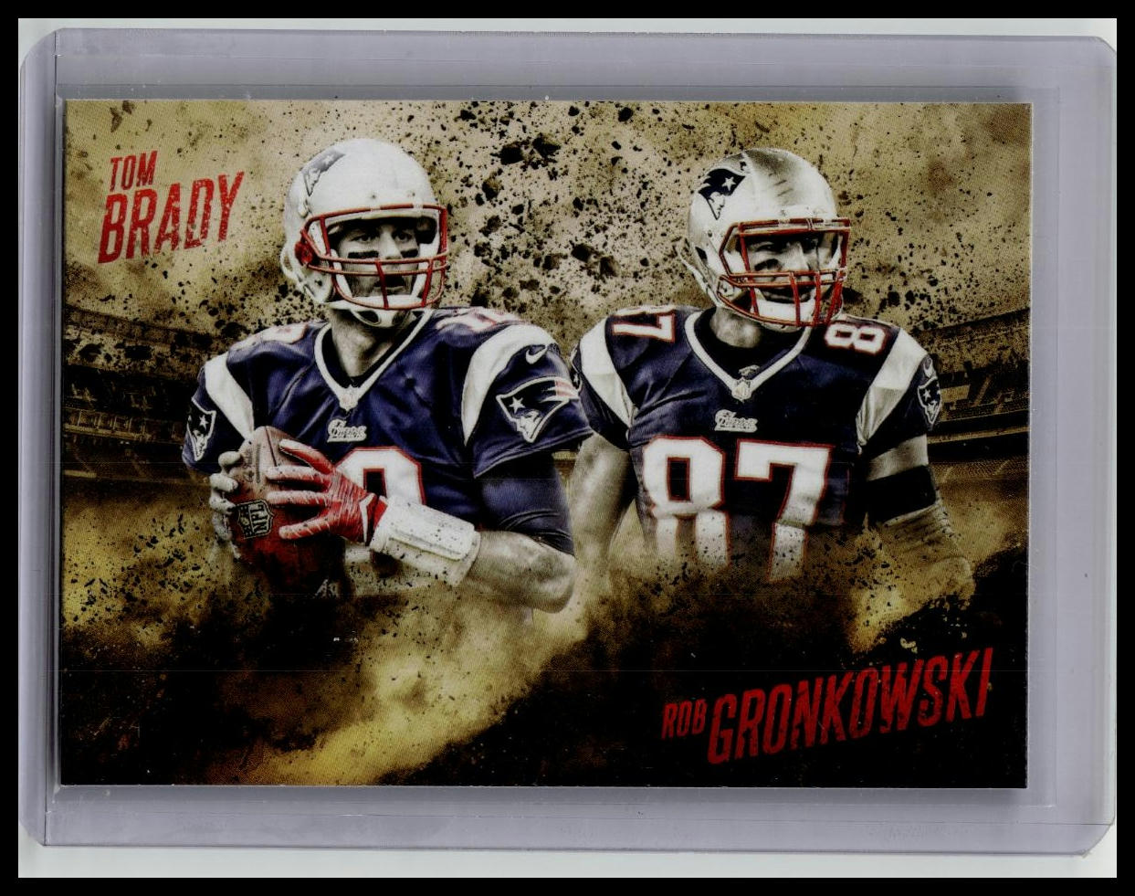 Tom Brady / Rob Gronkowski 2014 Topps Fire Competitive Fire #CFBG