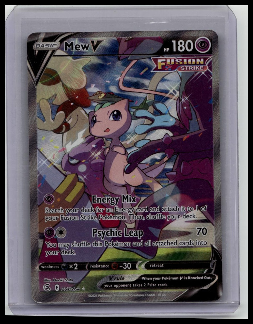 2021 Pokemon Fusion Strike Mew V Ultra Rare #251/264