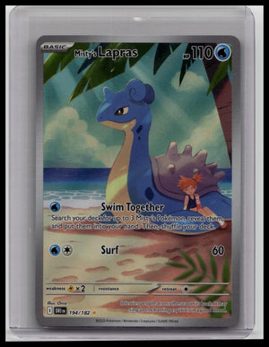 Misty’s Lapras 194/182 Illustration Rare Pokemon SV Destined Rivals