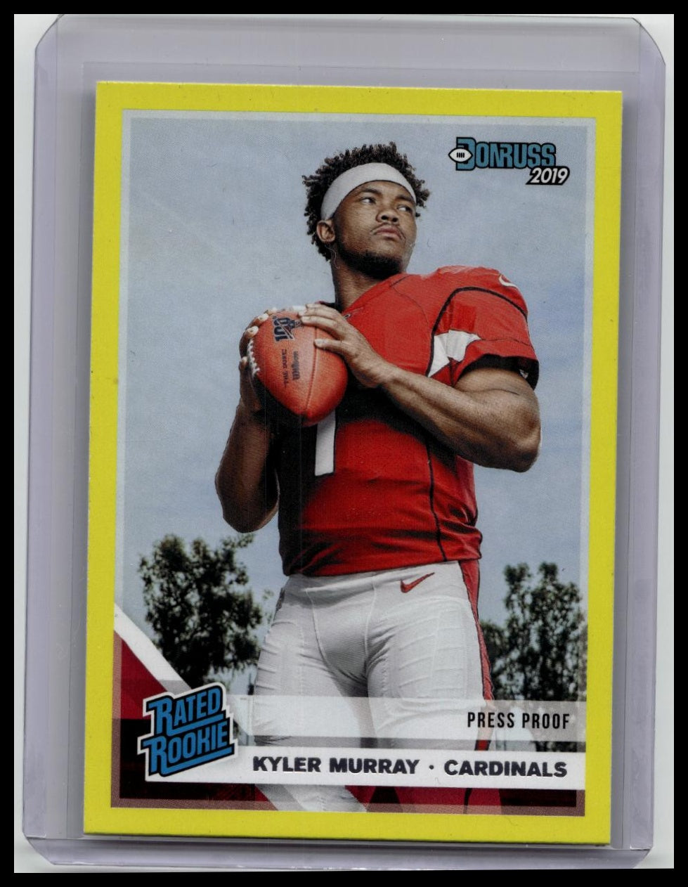 2019 Panini Donruss - Rated Rookie Kyler Murray #302 Press Proof Yellow (RC)