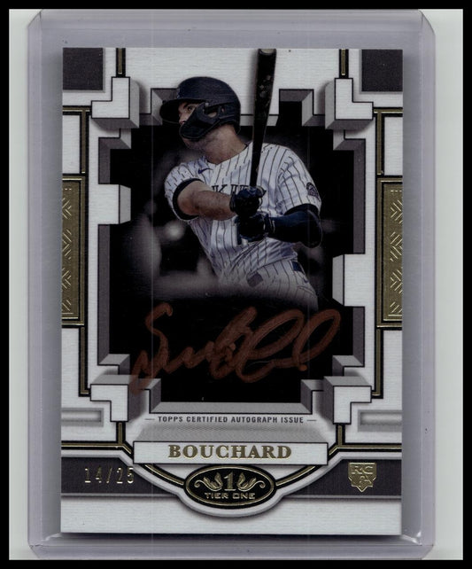 2023 Topps Tier One Break Out Autographs Sean Bouchard Rookie Auto 14/25