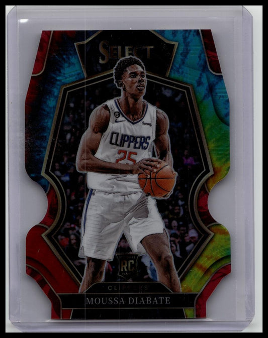 2022-23 Panini Select Moussa Diabate Rookie Tie Dye Die Cut /25