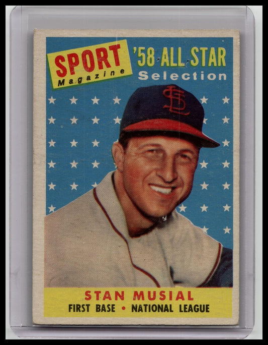 1958 Topps Stan Musial All Star #476