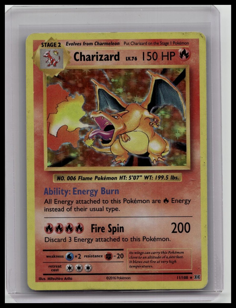 Charizard 11/108 XY Evolutions Holo - Pokemon TCG