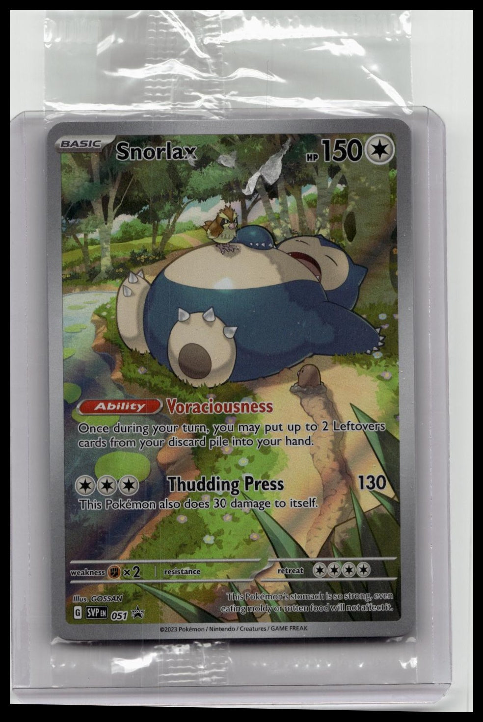 Snorlax SVP 051 Pokemon 151 Black Star Promo SEALED