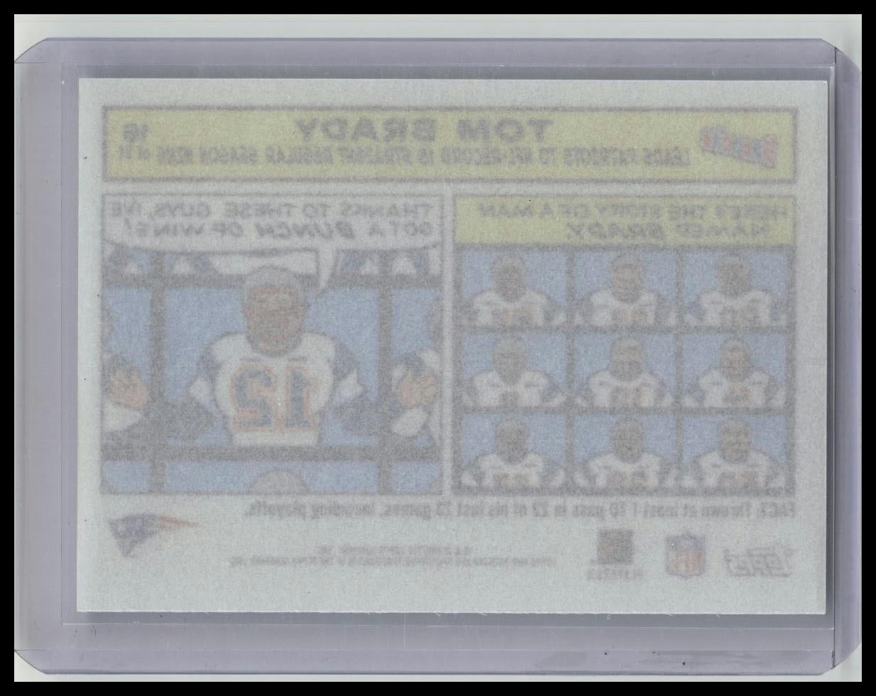 2005 Topps Bazooka Comics Insert Tom Brady # 16 Insert