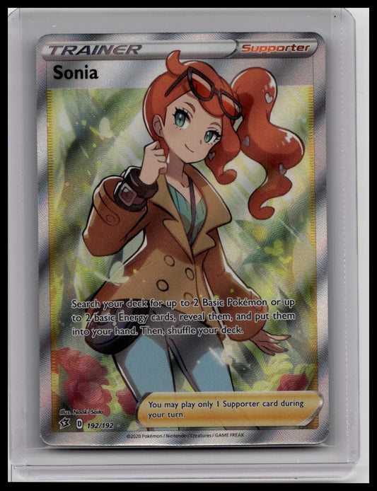 2020 Pokemon SWSH Rebel Clash Sonia #192/192