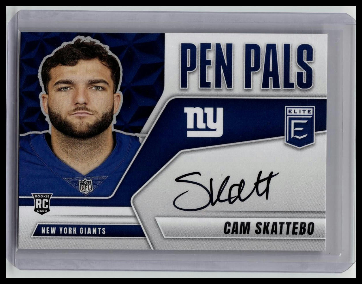 2025 Donruss Elite CAM SKATTEBO Black Ink Pen Pals Rookie Auto