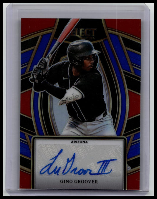 2024 Select Signature Blue Prizm Gino Groover Auto Rookie /49 Arizona