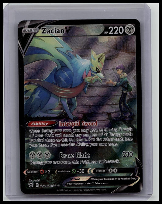 Pokemon TCG Zacian V - TG21/TG30 Astral Radiance Ultra Rare Holo