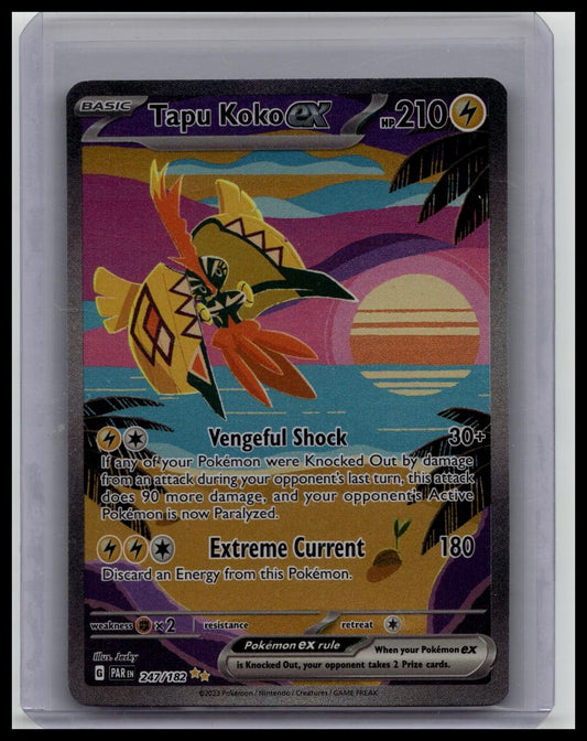 Tapu Koko ex - 247/182 Pokemon TCG Paradox Rift Special Illustration Rare