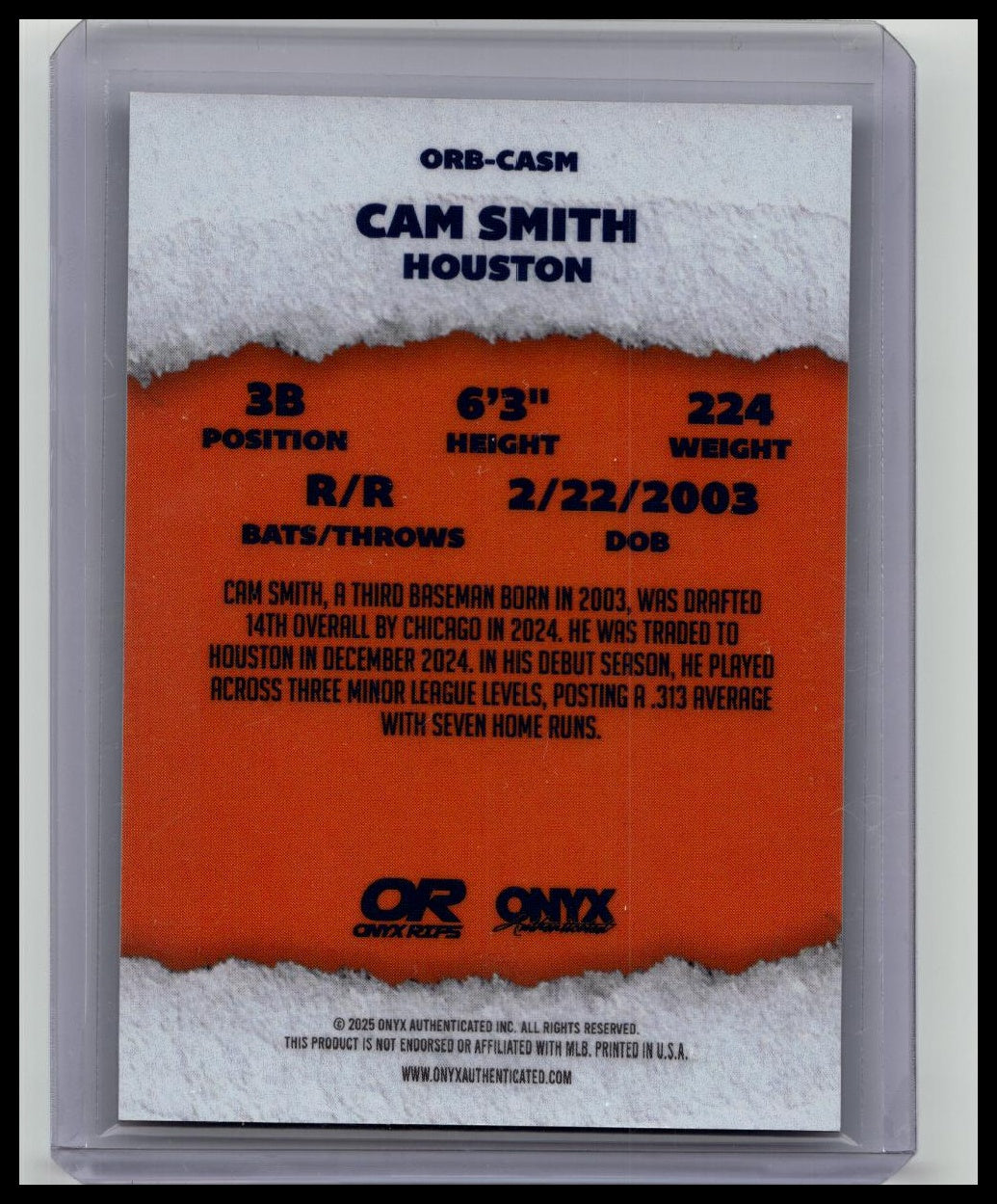 2025 Onyx Rips #RAB-CASM Cam Smith Scope
