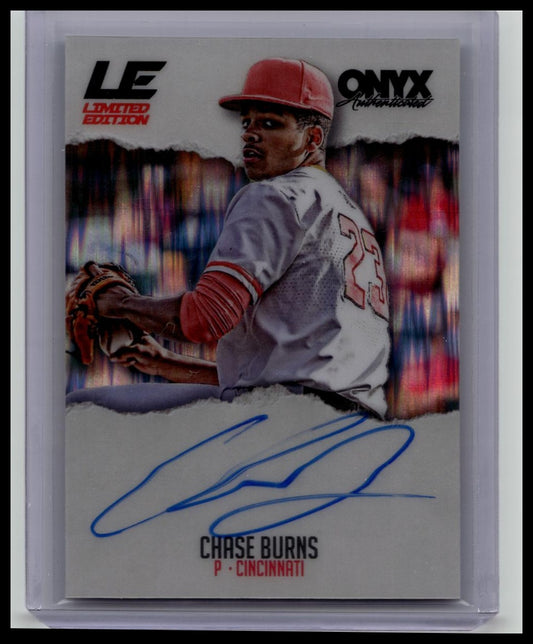 2025 Onyx RIPS LE Limited Edition Chase Burns Auto /150 Cincinnati Reds RARE