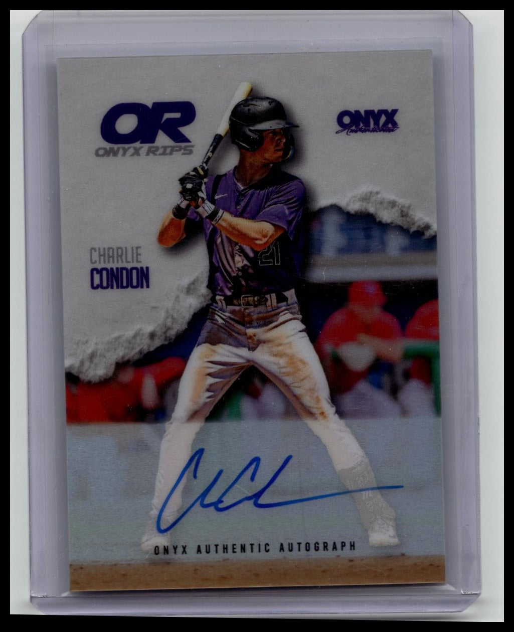 2025 Onyx Rips #RAB-CHCO Charlie Condon Auto Colorado Rockies