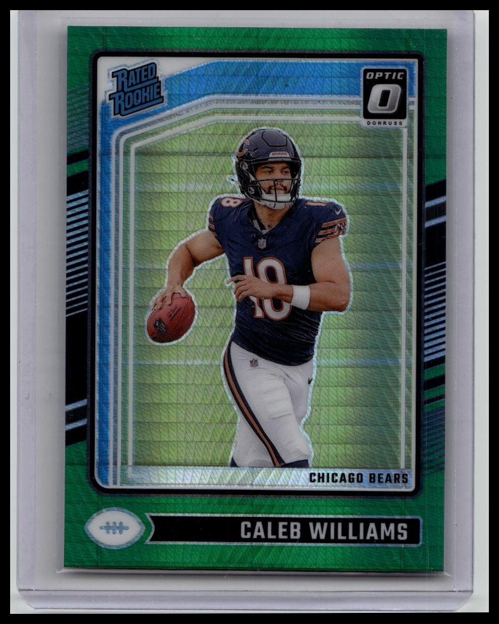 2024 Donruss Optic Caleb Williams Green Hyper Rated Rookie #201 Bears