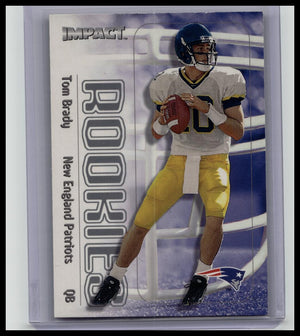 2000 SKYBOX IMPACT TOM BRADY ROOKIE CARD RC #27