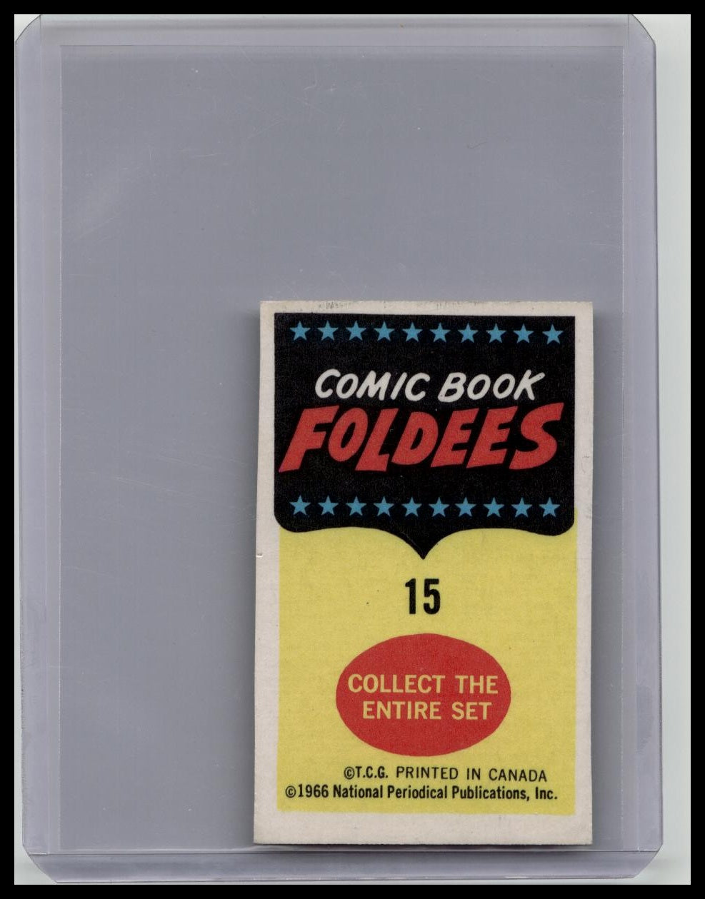 1966 Topps Comic Foldees – Martian Manhunter