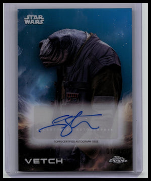2025 Topps Chrome Star Wars – Ian Whyte as Vetch Auto (#/150)