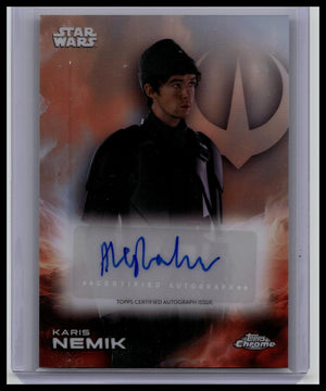 2025 Topps Chrome Star Wars – Alex Lawther as Karis Nemik Auto