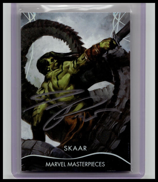 2020 UD Marvel Masterpieces Skaar Silver Autograph By David Palumbo 07/10 #83