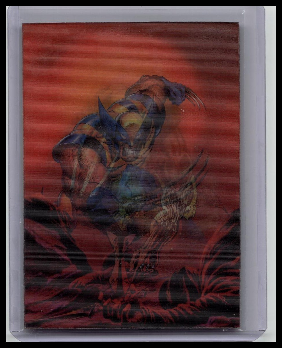 Wolverine Lenticular Marvel Mirage 3 of 3 HP Fleer Ultra X-Men 1996 Skybox