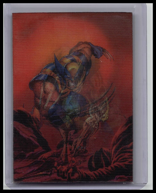 Wolverine Lenticular Marvel Mirage 3 of 3 HP Fleer Ultra X-Men 1996 Skybox