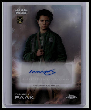 2025 Topps Chrome Star Wars A-MB Muhannad Bhaier as Wilmon Paak DEBUT Auto