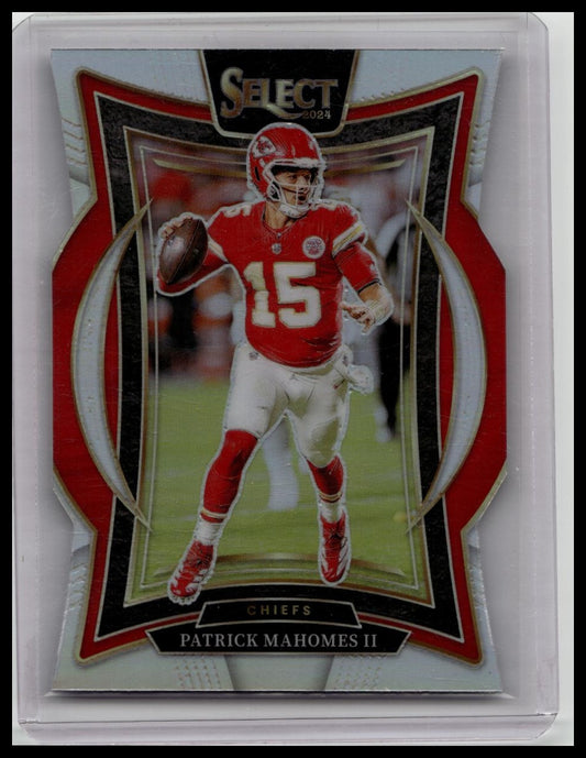 2024 Panini Select Patrick Mahomes II Concourse Silver Die Cut Prizm #33 Chiefs