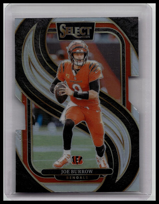 2024 Panini Select Joe Burrow Premier Level Silver Die Cut Prizm #127 Bengals