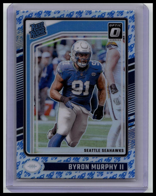 2024 Donruss Optic Byron Murphy II Rated Rookie Rockets Prizm #217 Seattle Seahawks