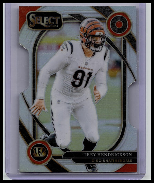 2024 Panini Select Trey Hendrickson Silver Die-Cut Prizm Club Level #298 Cincinnati Bengals