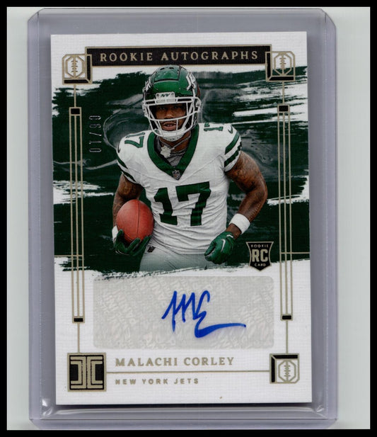 2024 Panini Impeccable Rookie Auto Gold /10 Malachi Corley #RA-MCY Auto RC