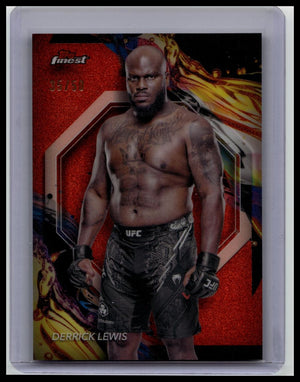 2024 Topps Finest UFC - Derrick Lewis #110 (Uncommon) Tangerine Glitter /50