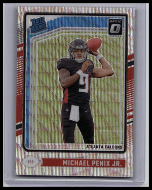 Michael Penix Jr 2024 Panini Donruss Optic Premium Box Set Wave Prizm RC /300